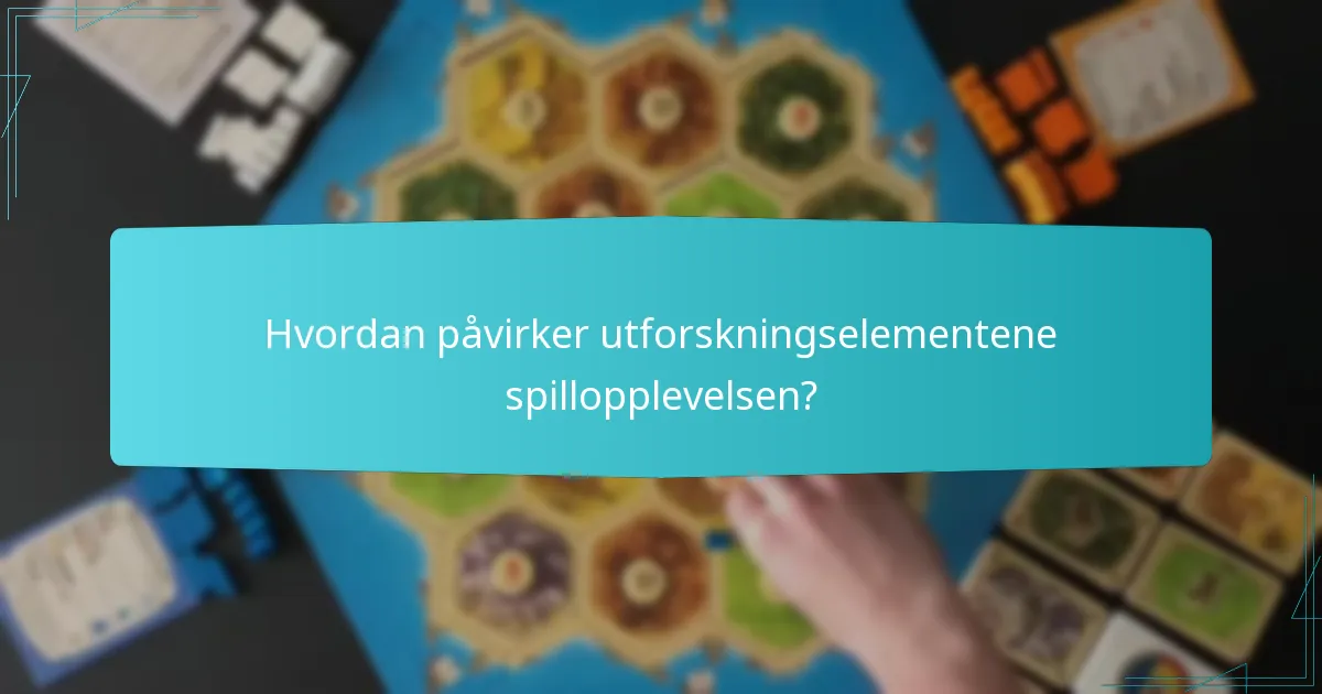 Hvordan påvirker utforskningselementene spillopplevelsen?